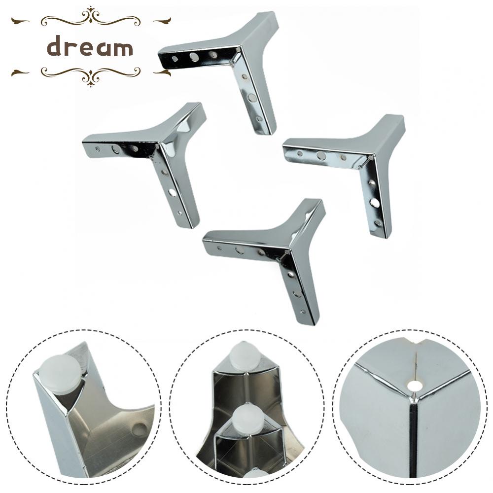【DREAMLIFE】4X Heavy Load Bearing Furniture Legs Metal Cabinet Feet Triangle Sofa Leg DIY