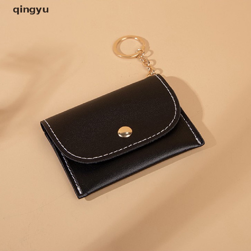 Ví Da PU Siêu Mỏng Nhỏ Xinh Đựng Tiền Xu Có Khóa Cài Cho Nữ