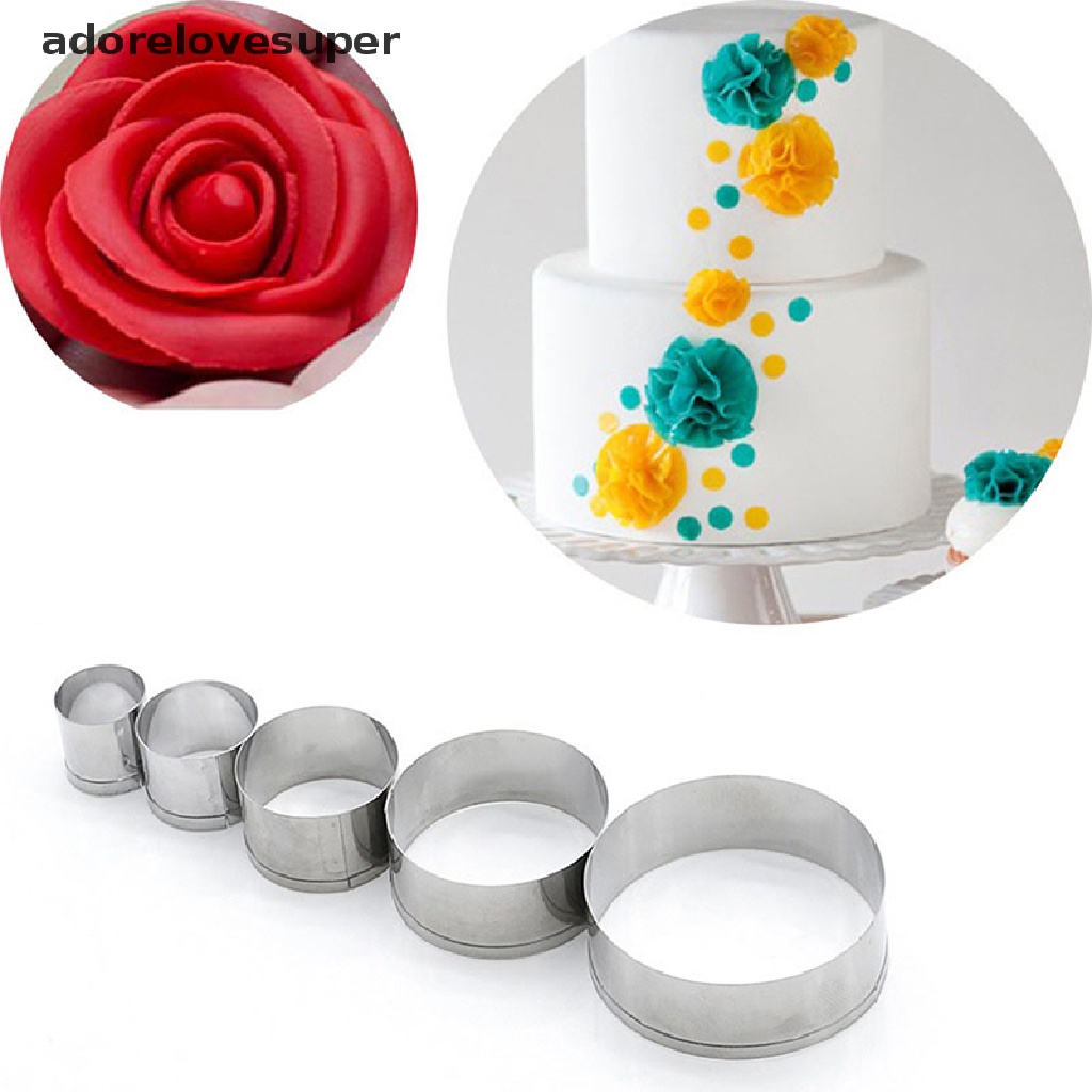 Set 5 Khuôn Cắt Đất Sét Tròn Bằng Polymer DIY AD1VN