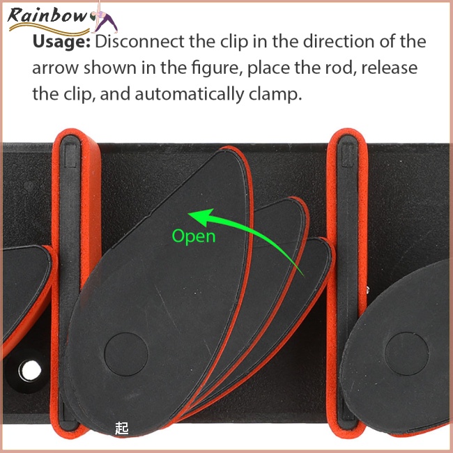 Giá Đỡ Cần Câu Cá Gắn Tường Đường Kính 3-19mm Tiện Dụng