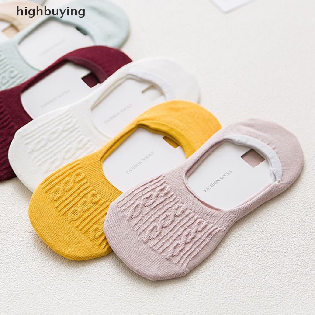 1 Đôi Tất Chân Cotton Thoáng Khí Thời Trang Cho Nữ