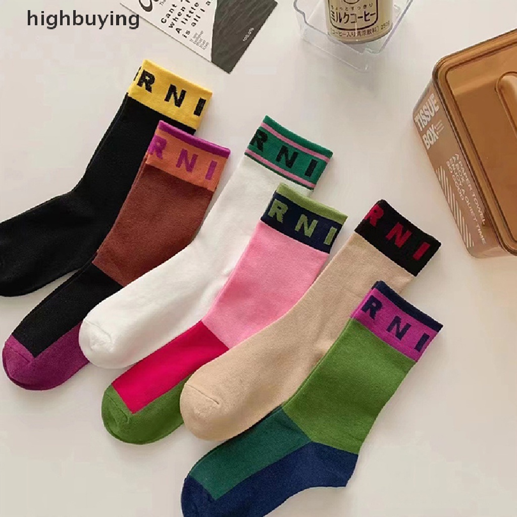 Đôi Vớ Cotton Thoáng Khí Thoải Mái In Chữ Thời Trang 2022