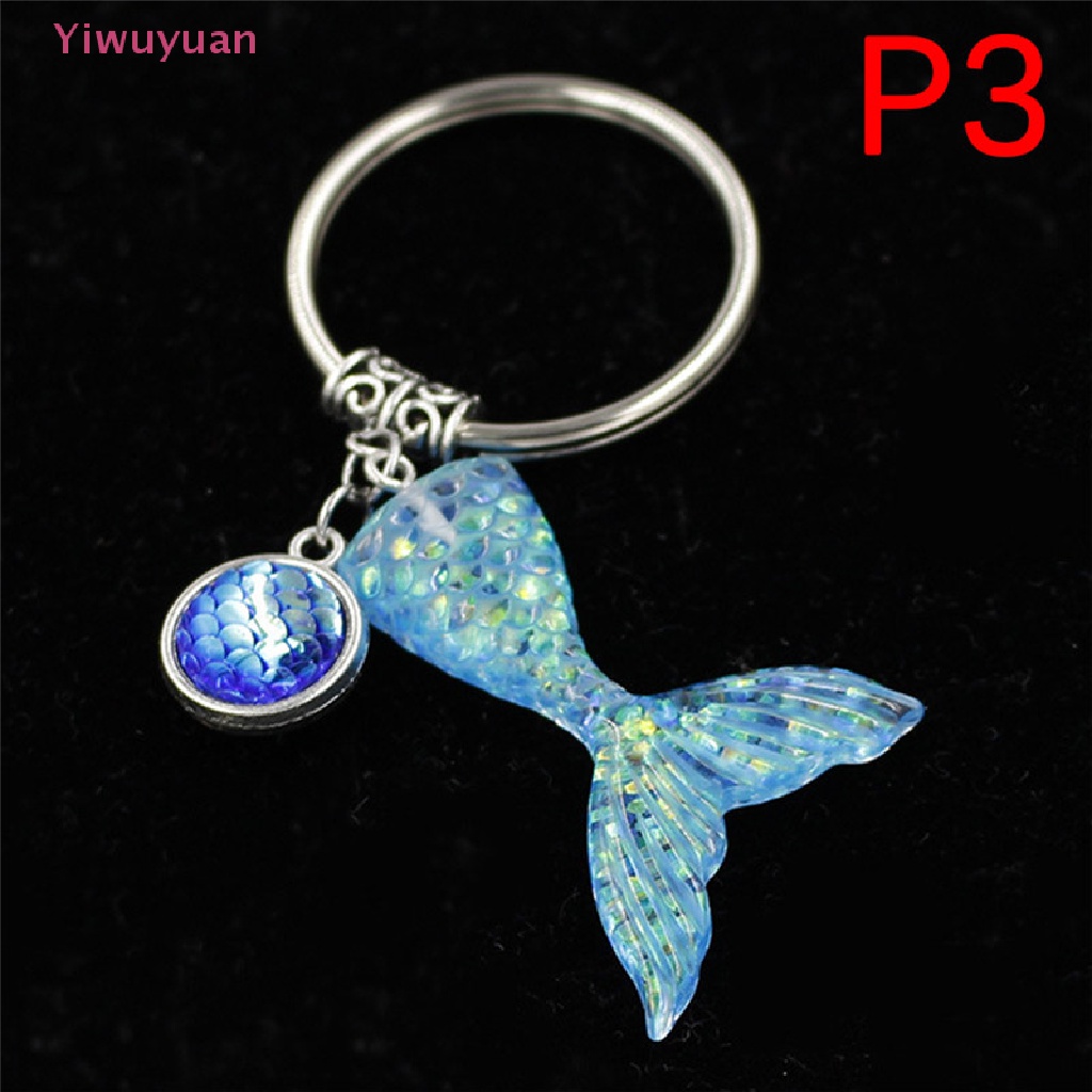 < Yiwuyuan > Móc Khóa Hình Đuôi Cá Trang Trí Túi Xách Nữ Mới