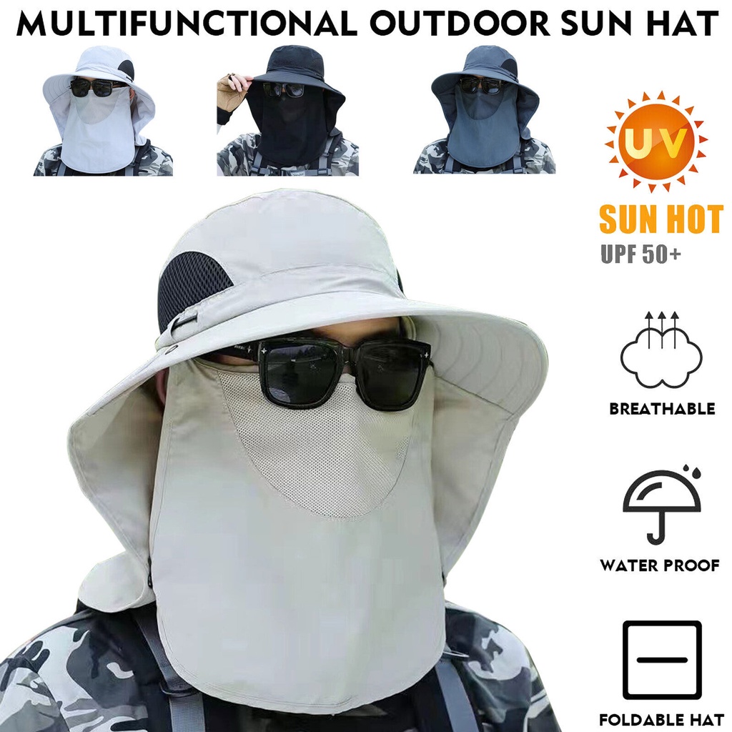Mũ Xô Unisex Trơn Che Nắng Chống Tia UV Khô Nhanh Bảo Vệ Cổ Và Mặt Cho Hoạt Động Ngoài Trời 2023