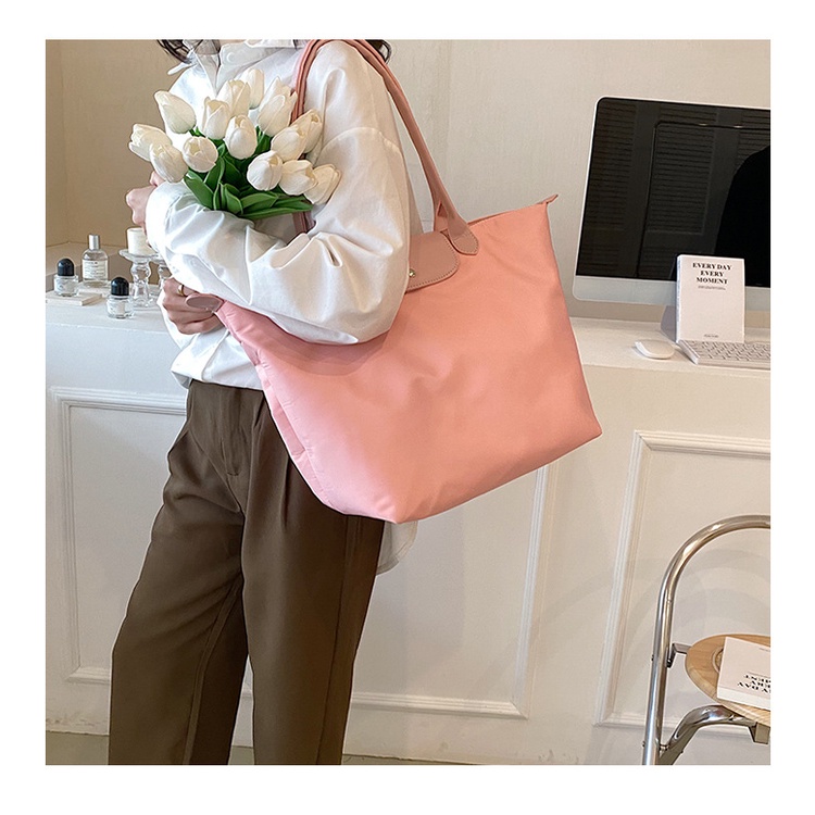 Túi Xách Du Lịch Cỡ Lớn Màu Trơn Chống Thấm Nước Thời Trang Cho Nữ