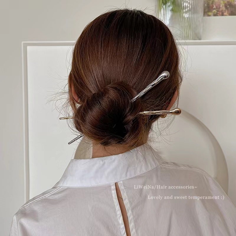 Kẹp Tóc Kim Loại Kiểu Mới Đơn Giản Phong Cách Hàn Quốc