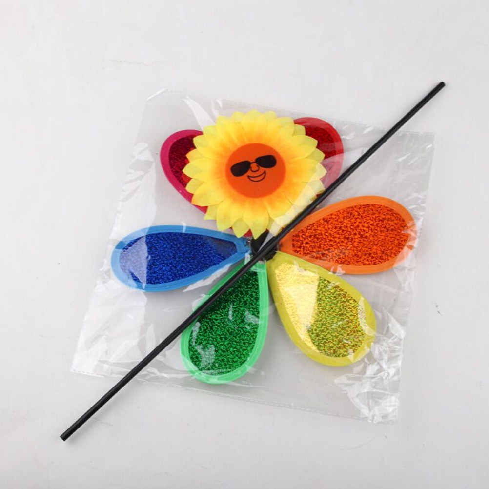 Set 3 Chong Chóng Hoa Hướng Dương Cho Bé Chơi Ngoài Trời