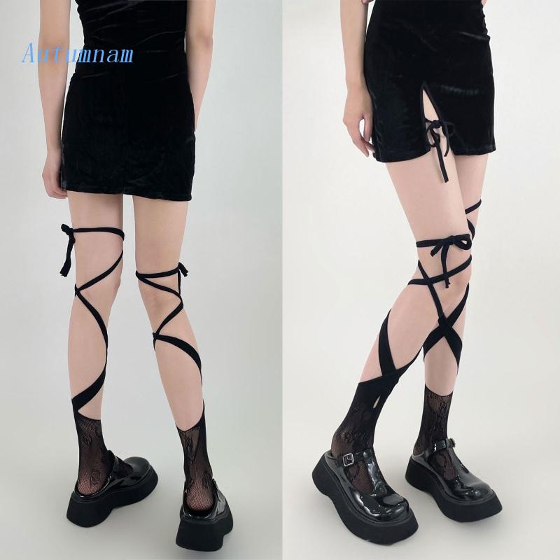 Vớ Ren Ngang Bắp Chân Phong Cách Lolita Ngọt Ngào Cho Nữ