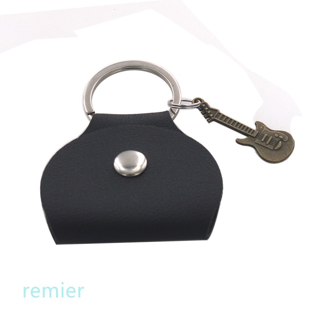 Túi Da Đựng Miếng Gảy Đàn Guitar Có Móc Khóa