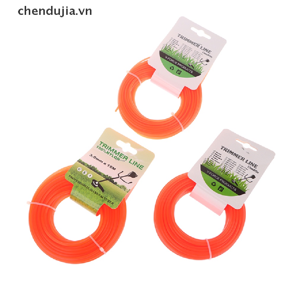 1 Cuộn Dây Nylon 15m * 2.4mm / 2.7mm / 3mm Cho Máy Cắt Cỏ