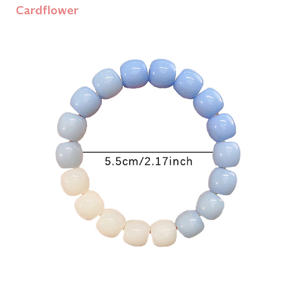 Vòng Tay Hạt Nhựa Acrylic Màu Gradient Dễ Thương Cho Nữ