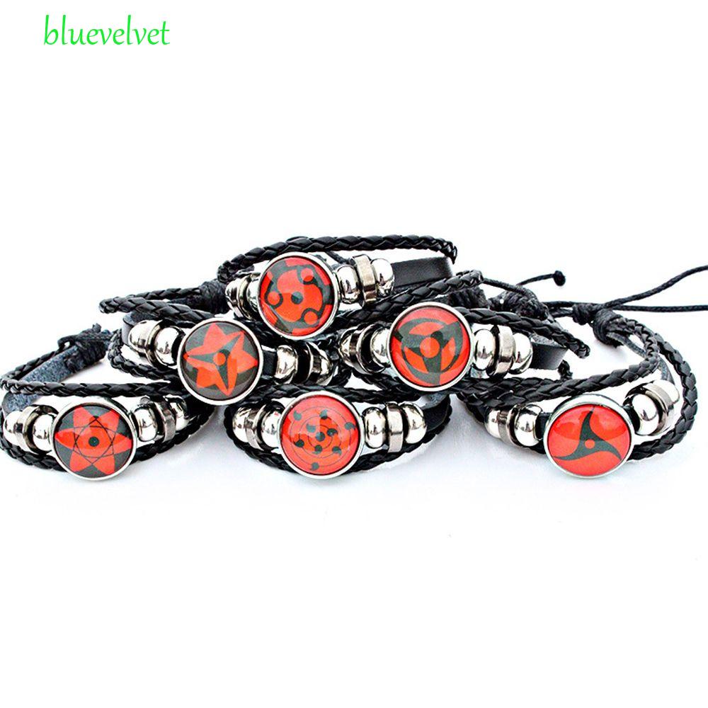 1 Vòng Đeo Tay Bằng Thủy Tinh Hình Mắt Naruto Thủ Công Cho Nam Nữ
