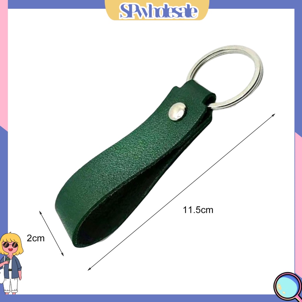 &lt;SPwholesale&gt; Móc Chìa Khóa Dạng Ví Giả Da Chống Mài Mòn Thoải Mái Đa Năng Có Thể Tái Sử Dụng Cho Nam Nữ