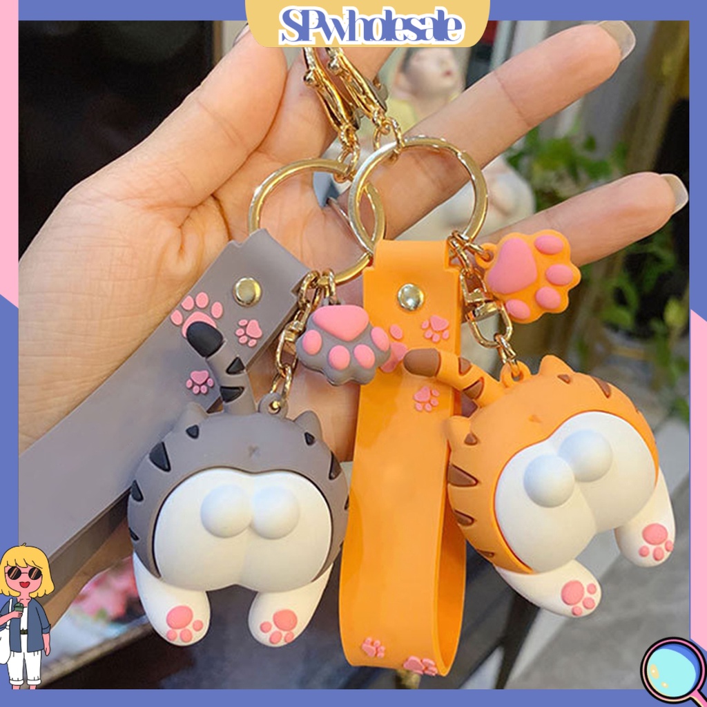 <SPwholesale> Móc Khóa Hình Chú Mèo Hoạt Hình Đáng Yêu