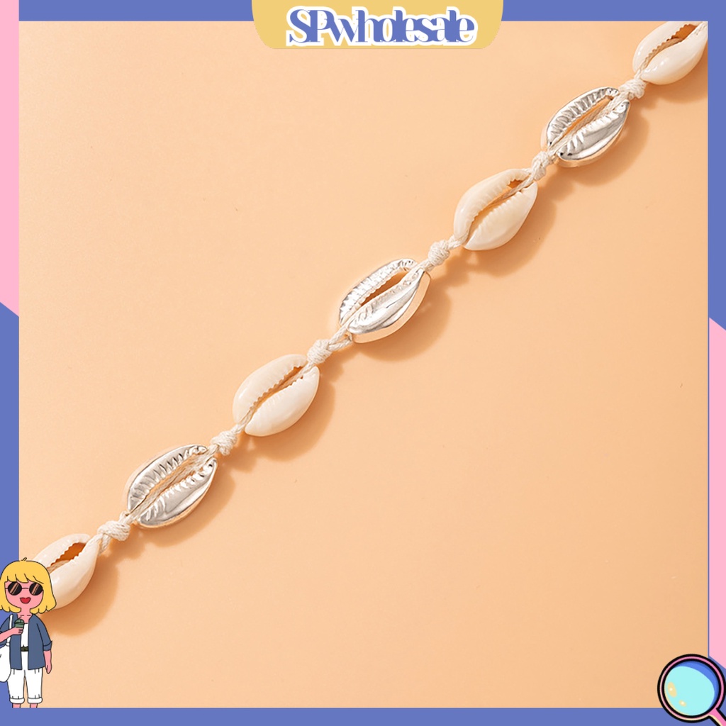 &lt;SPwholesale&gt; Lắc Chân Trang Trí Vỏ Sò Trang Nhã Trang Nhã Đi Biển Hàng Ngày