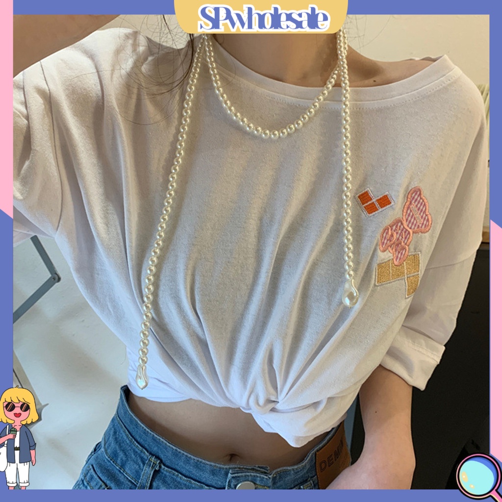 &lt;SPwholesale&gt; Vòng Cổ Choker Dài Nhiều Lớp Đính Ngọc Trai Nhân Tạo Thời Trang Cho Nữ