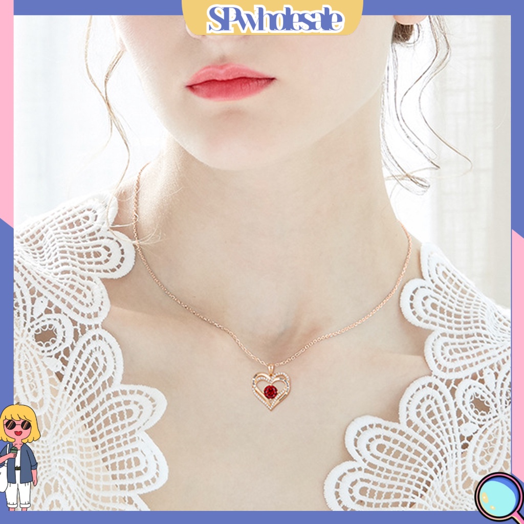 &lt;SPwholesale&gt; Vòng cổ Đính Đá Rhinestone Mặt Hình Chữ Thập Đính Đá Sáng Bóng Khóa Tôm Hùm Tinh Tế Trang Trí Sinh Nhật Cho Nữ