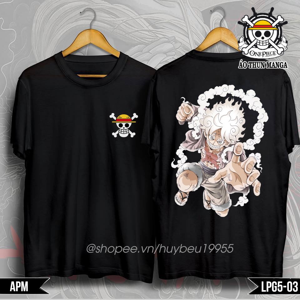 Áo thun One piece Luffy Gear 5, áo phông onepiece luffy JOY BOY gear5 chất liệu cotton thoáng mát - LPG53