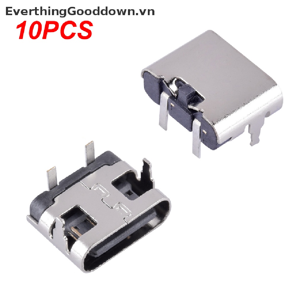 Bộ 10 Ổ Cắm 2 Chấu Micro USB Type C USB 3.1 Type-C Chuyên Dụng Cho Sạc Điện Thoại