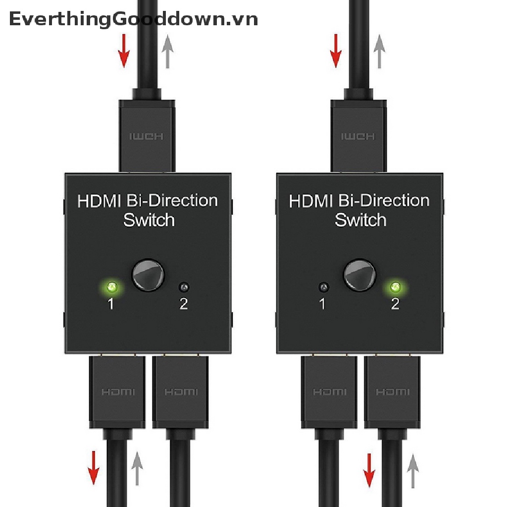 Everthinggooddown 2 Cổng HDMI 2x1 Chuyển Đổi 1x2 3D 4K vn