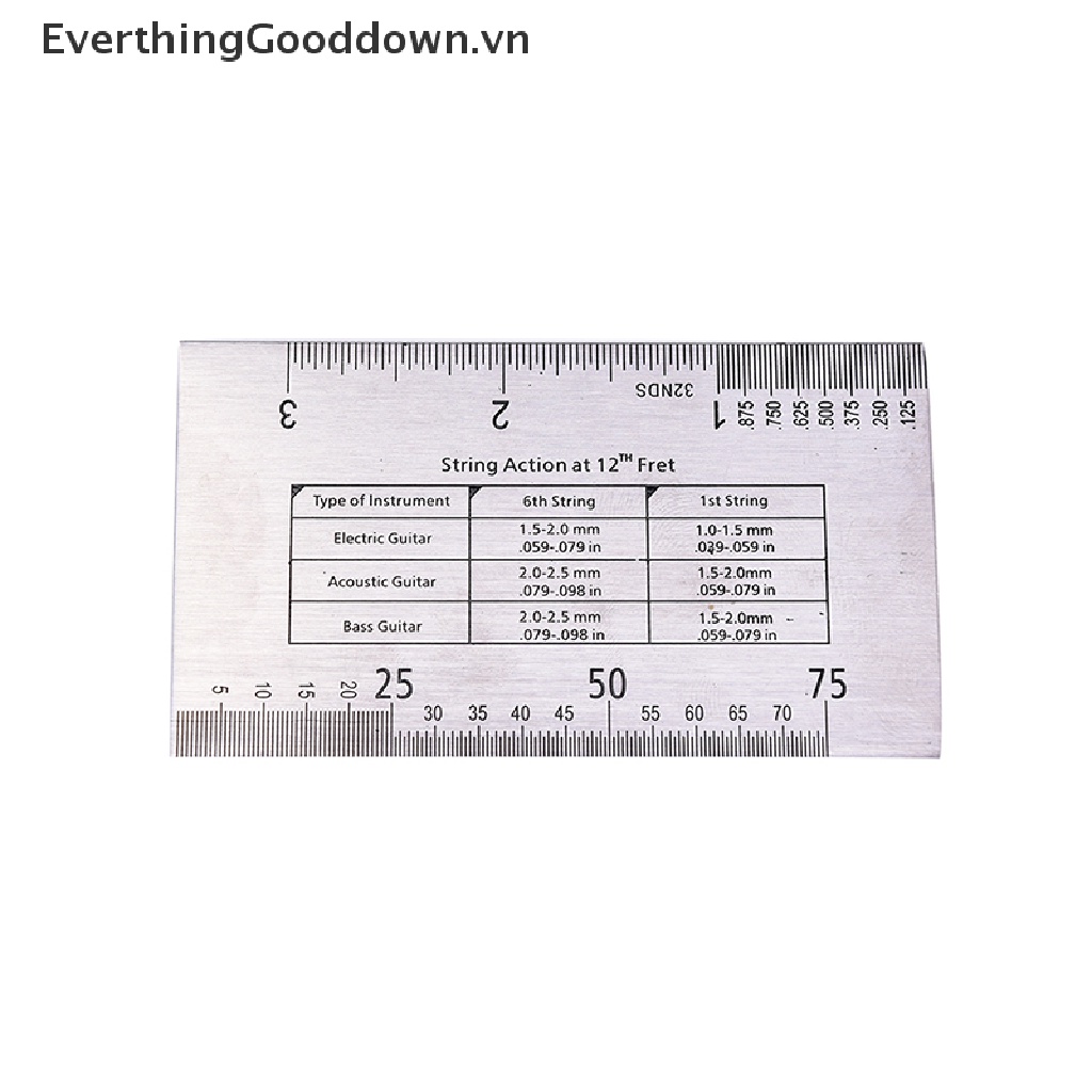 Everthinggood Bộ Thước Đo Dây Đàn Guitar Bass Bằng Thép