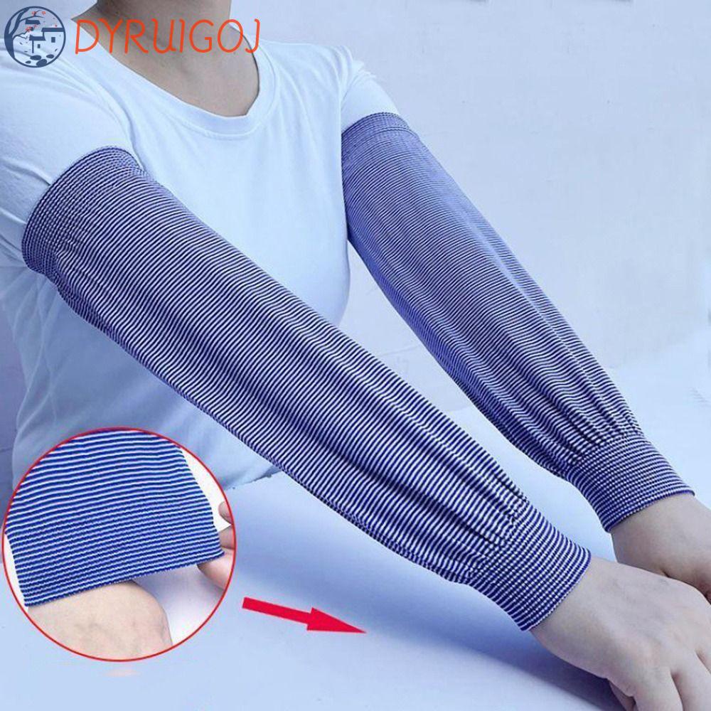 Găng Tay Chống Nắng Giữ Ấm Cánh Tay Họa Tiết Kẻ Sọc Cho Nam