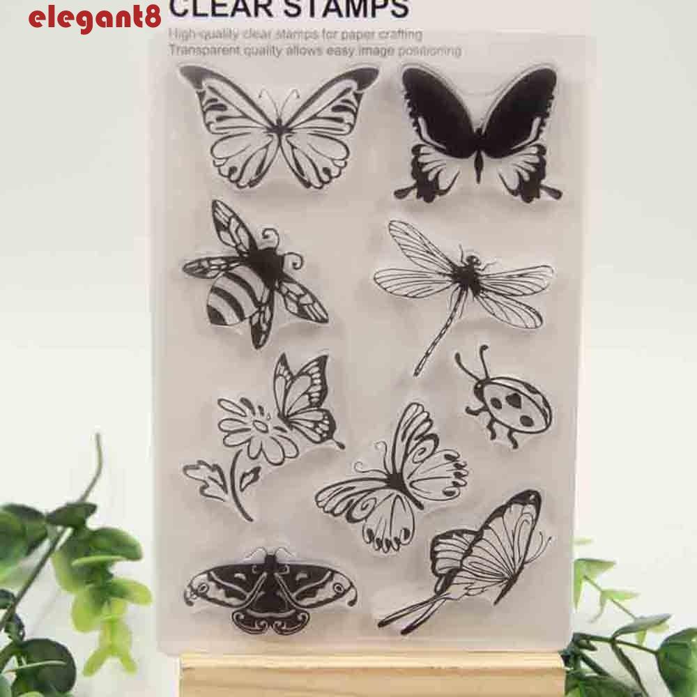 Thẻ Ảnh Thủ Công Trang Trí Hình Bướm Và Con Ong