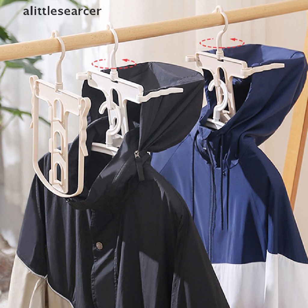 Móc Nhựa Treo Quần Áo Có Kẹp Xoay 360 Độ Tiện Dụng° Áo Hoodie Cổ Lọ Thời Trang Cá Tính