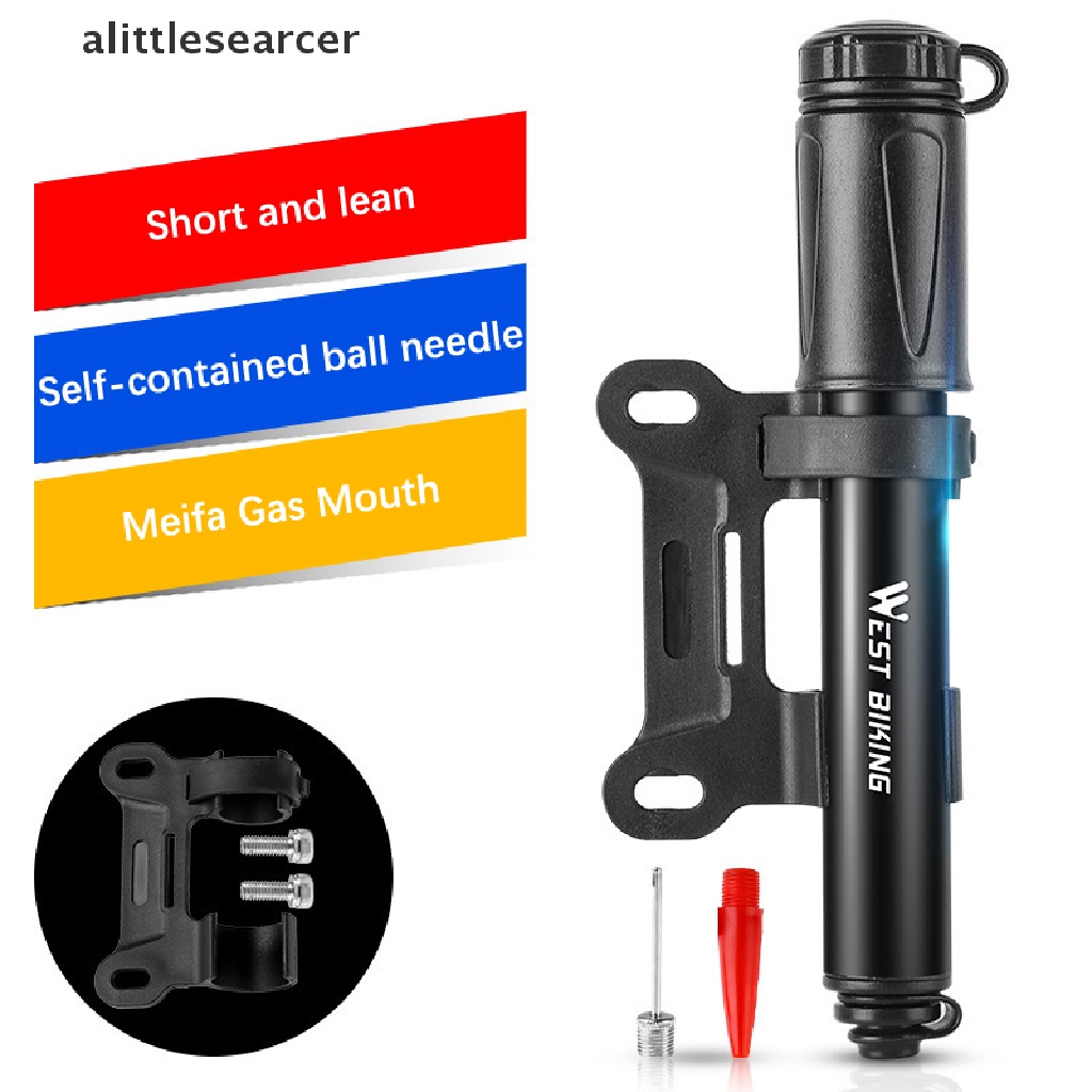 Bơm Xe Đạp Mini Cầm Tay 100Psi Chất Liệu Hợp Kim Nhôm