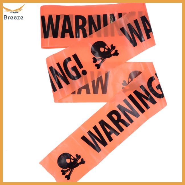 Băng Keo Dán Cảnh Báo Họa Tiết Đầu Lâu Độc Đáo Trang Trí Halloween
