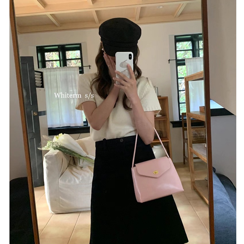 Túi đeo dưới cánh tay / Đeo Cánh Tay Đơn Màu Hồng niche Hàn Quốc Ngọt Ngào Và Đa Năng Mới Cho Nữ