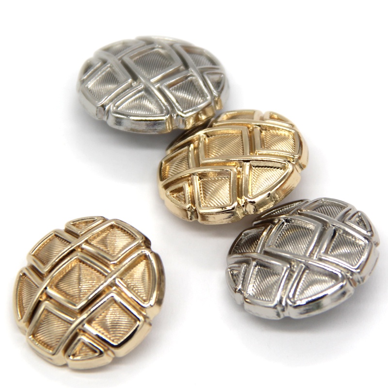 Bộ 5 Nút Áo Khoác Blazer Bằng Kim Loại Mạ Vàng 18 / 20 / 23 / 25mm Thời Trang