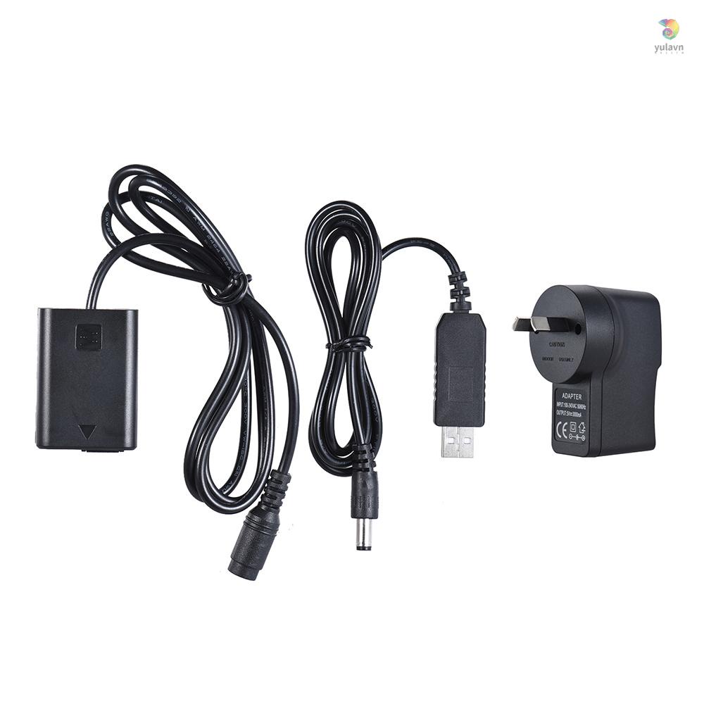 Dây Cáp Nguồn AC-PW20 Cho Andoer NP-FW50 + Pin 5V 3A AC-PW20 / NEX-3 / 5 / 6 / 7 Series A33 A37 A35 A555A7A7Ra7I A600 A30