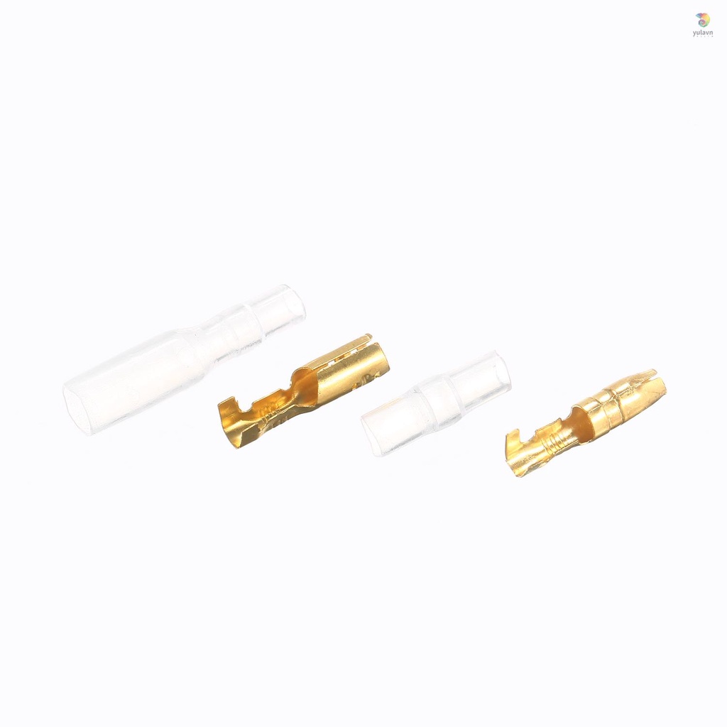 Set 200 Đầu Nối Dây Điện Cách Điện 4.0Mm Cho Xe Hơi Xe Tải Xe Máy