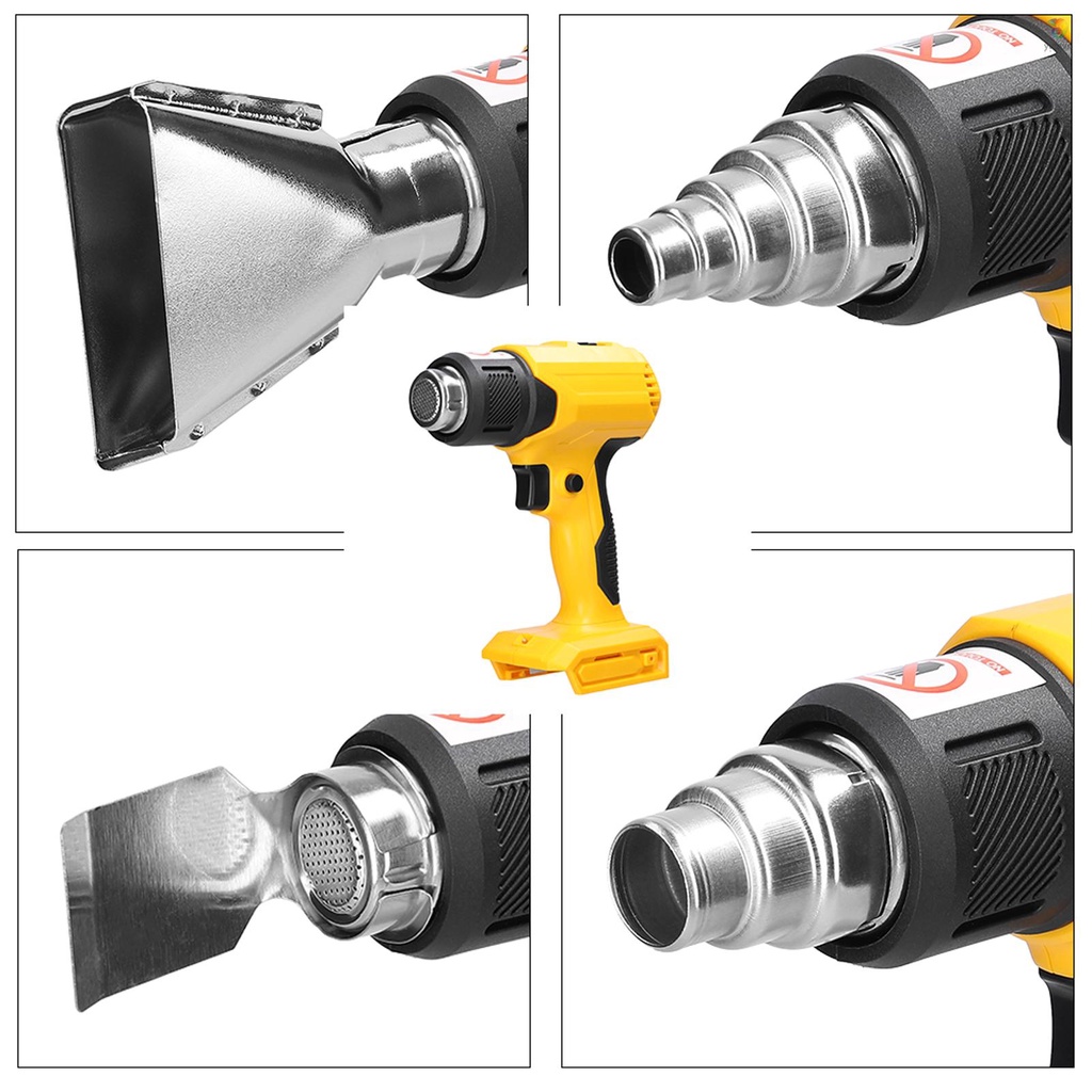 Máy Sưởi Ấm Không Dây Cầm Tay Lithium Có Thể Điều Chỉnh Nhiệt Độ Kèm 4 Vòi Phun Tương Thích Với Pin Makita 18V