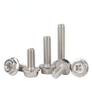  Vít mặt bích Phillips SUS304 Vít mặt bích răng bằng thép không gỉ chống trượt