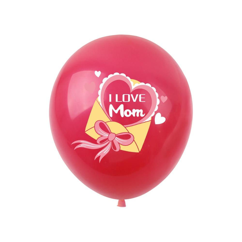 Set 20 Bong Bóng In Chữ I Love You Mom Dùng Để Trang Trí Tiệc Của Mẹ
