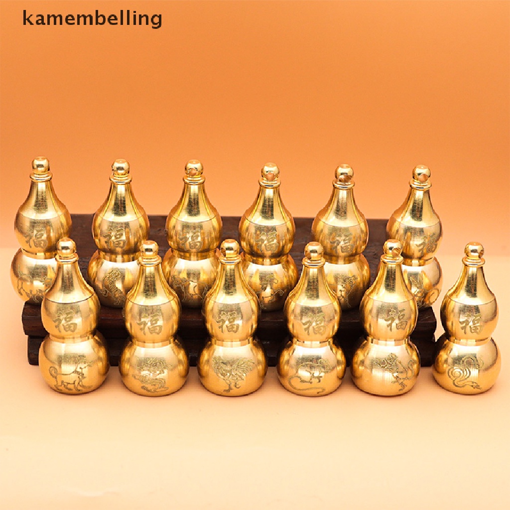 Kamembelling Móc Khóa Hình Bầu Hồ Lô Trung Hoa Rỗng Treo Trang Trí Nhà Cửa May Mắn EN