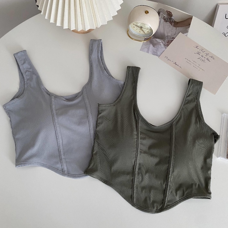 COZOK Áo Hai Dây Dáng Ngắn Form Ôm Thời Trang Quyến Rũ