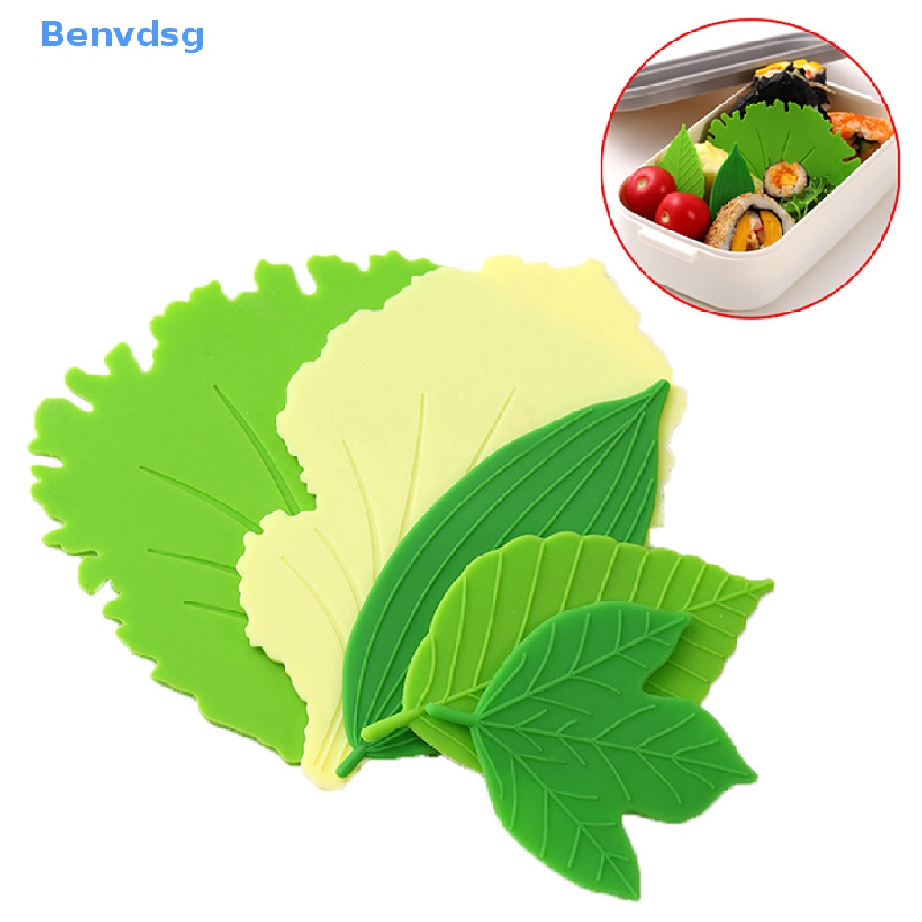 Bộ 5 Món Chén Đĩa / Cốc / Sushi / Cơm Nắm Hình Chiếc Lá Độc Đáo Xinh Xắn