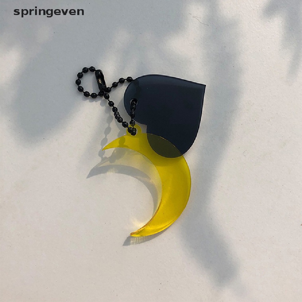 Móc Khóa Hình Trái Tim Bằng Acrylic Trang Trí Túi Xách / Xe Hơi