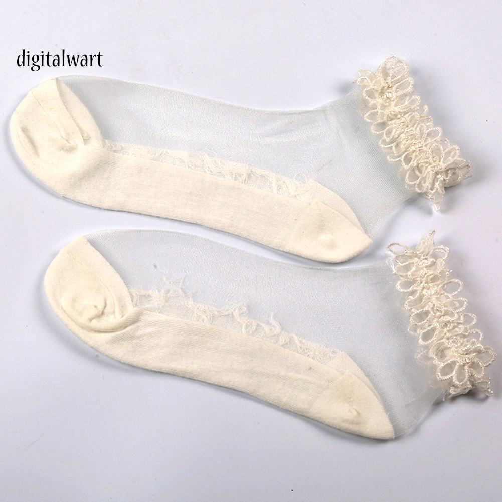 Kỹ Thuật Số| Set 3 Đôi Vớ Trong Suốt Siêu Mỏng Thoáng Khí Cho Nữ