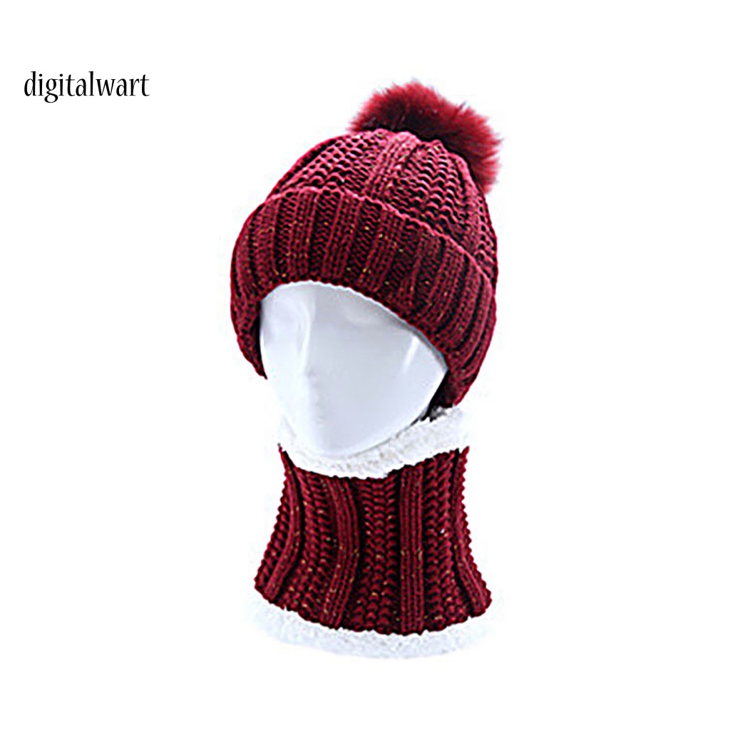 Kỹ Thuật Số| Mũ beanie Kèm Khăn Choàng Cổ Chống Lạnh Thời Trang Thu Đông Cho Nữ