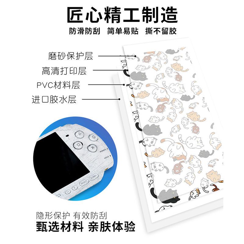 Sticker Dán Trang Trí Máy Chơi Game PSP 2000 PSP 1000 PSP 3000 PSP 2000 Họa Tiết Hoạt Hình Nhiều Màu Sắc