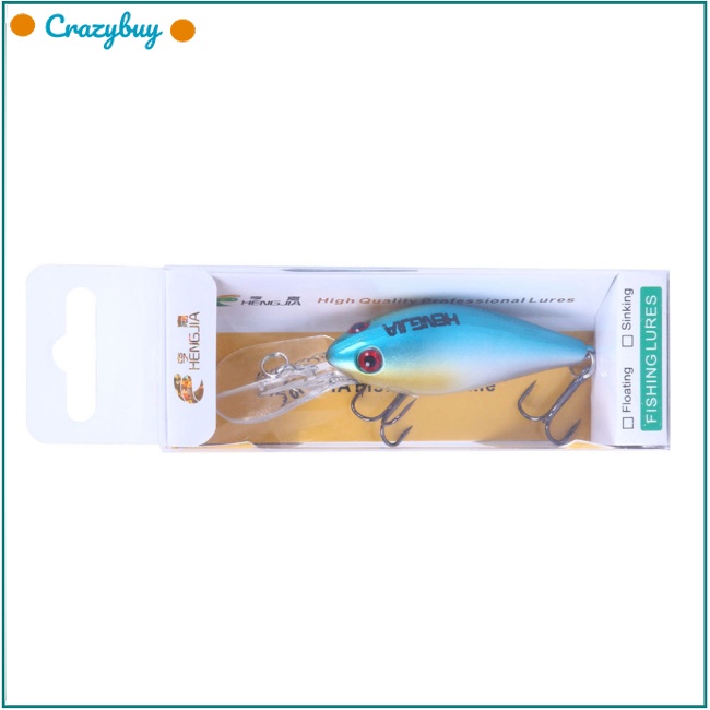 Cr Mồi Câu Cá Giả Bằng Nhựa Cứng 3d Màu Sắc Tươi Sáng