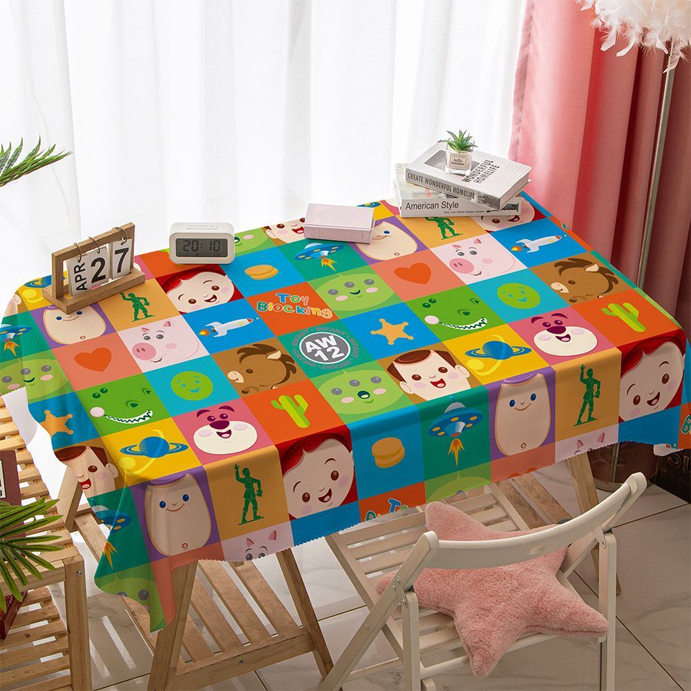 Khăn Trải Bàn Chống Thấm Nước Họa Tiết Hoạt Hình Toy Story Dễ Thương