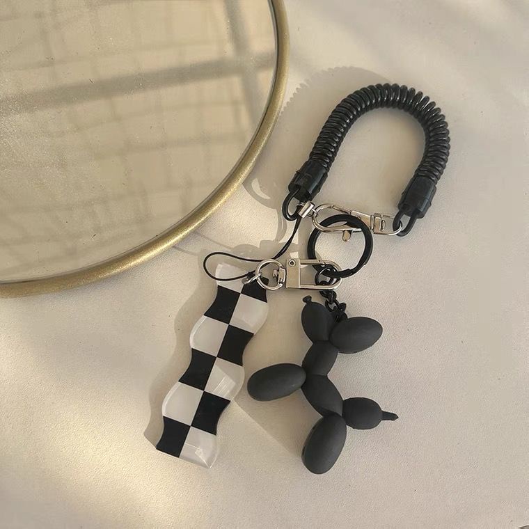 Móc Khóa Hình Chú Chó Và Bong Bóng Đáng Yêu