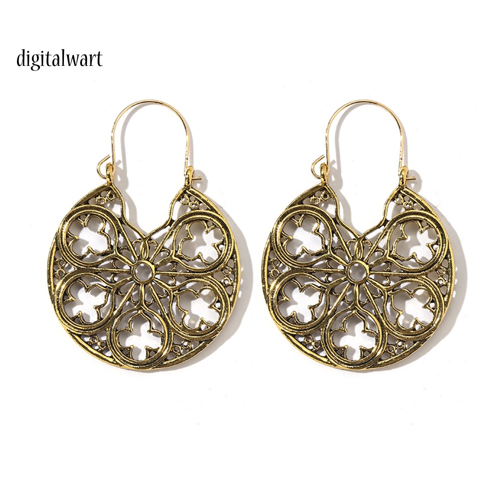 Kỹ Thuật Số| Khuyên Tai Nữ Trang Dáng Tròn Tạo Hình Độc Đáo