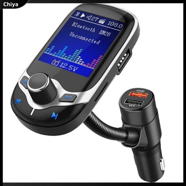 Máy Nghe Nhạc Mp3 Kết Nối Bluetooth 5.0 Fm Hai Cổng Usb Qc3.0 / Thẻ tf Cho Xe Hơi