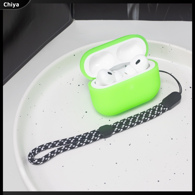 Vỏ Bảo Vệ Hộp Sạc Tai Nghe A Tripod Aripods Pro 2 Bằng Silicon Mềm Họa Tiết Lượn Sóng Màu Trơn Chống Bụi